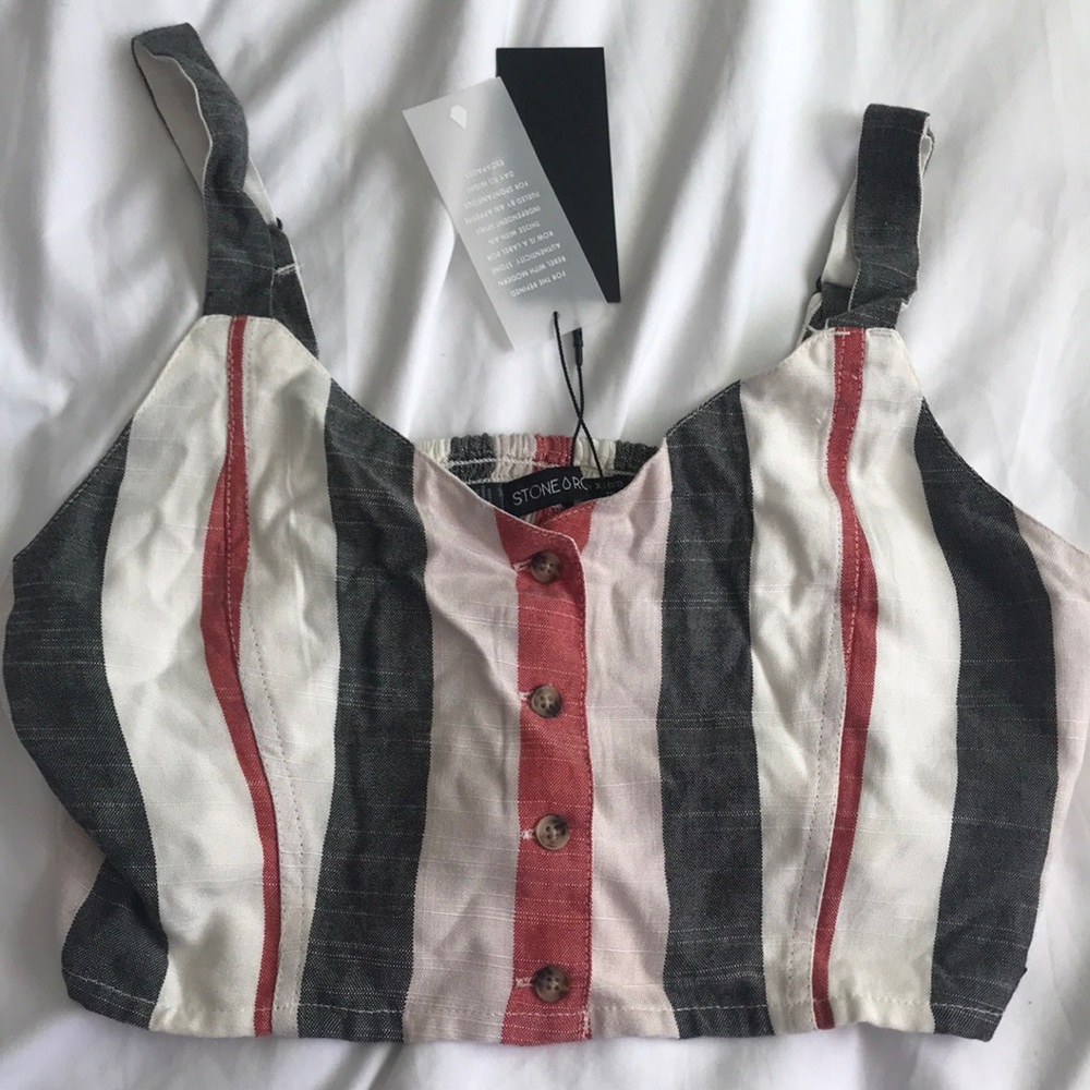 striped crop top